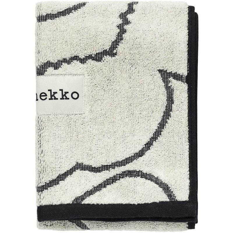 Off-white Marimekko Piirto Unikko gjestehåndkle med mørkt blomstermønster
