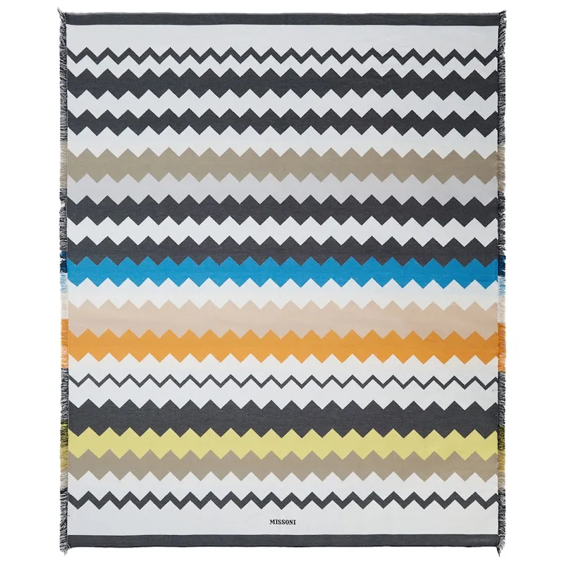 Stort flerfarget Missoni Home Best strandhåndkle med sikksakkmotiv